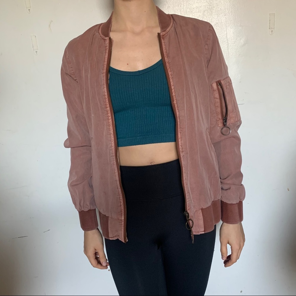 Vero Moda Retro Mauve Bomber Jacket